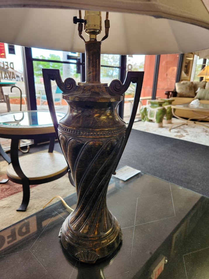 29"H Casted Bronze Table Lamps