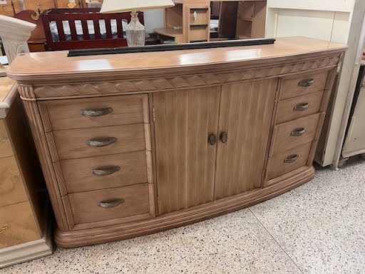 BERNHARDT 74W" Dresser - Blonde Oak