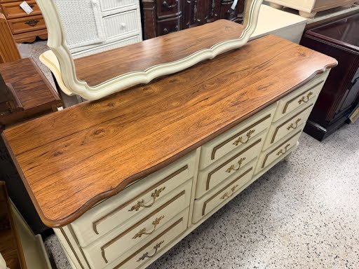 5PC SET | Two Tone French Provincial Bed Set