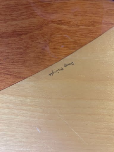 1980s Abstract Designer Signed Coffee Table