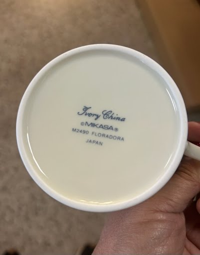 SET OF 4- Flat Cups MIKASA "Floradora" China