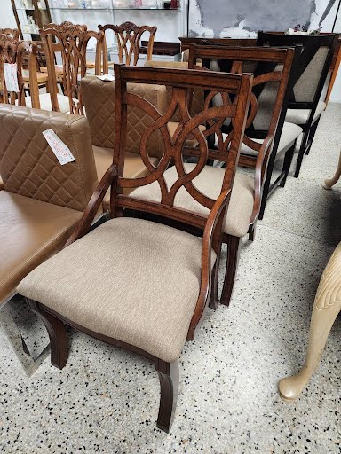 SET OF 2- Wood Dining Chairs