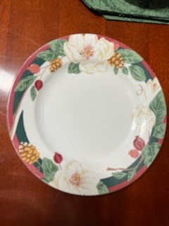 20pc Set/6 Christmas Floral Design Dish Set