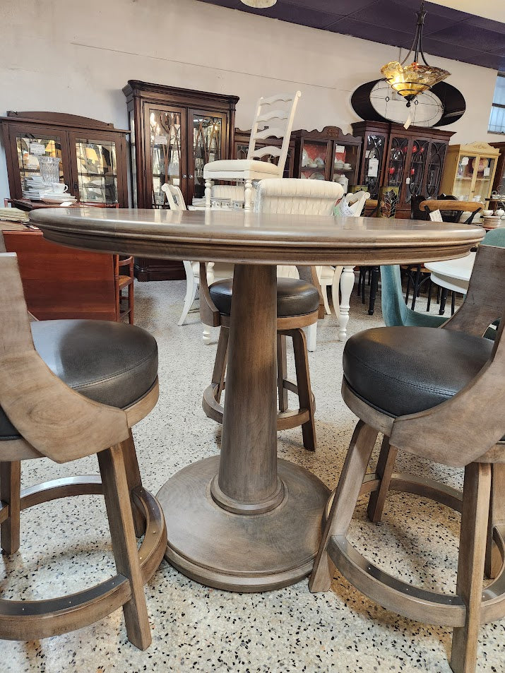 Rustic Pewter Dining Set