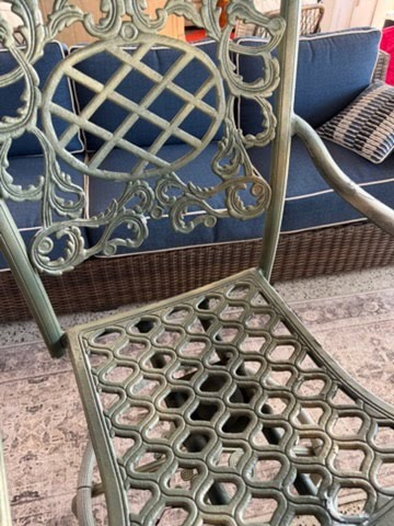 5 Piece Cast Aluminium Outdoor Bar & Chairs