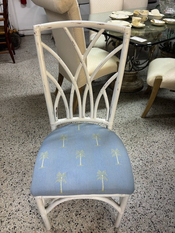 White Rattan Dining Set