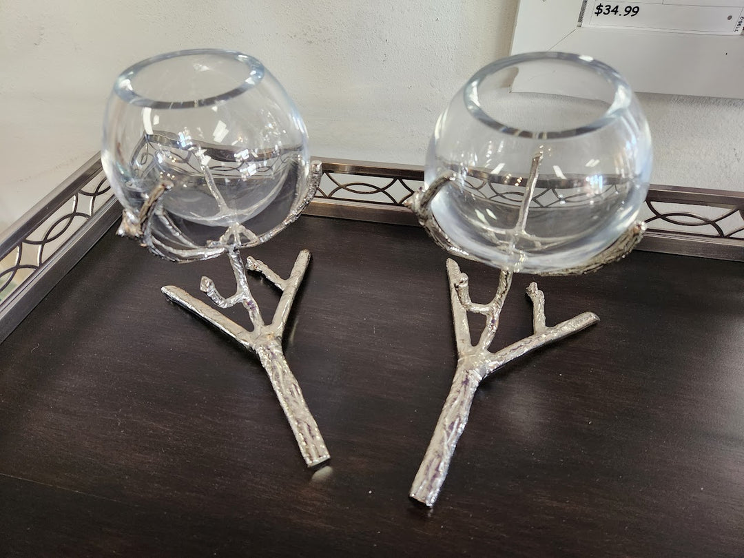 Vase with Glass Spheres