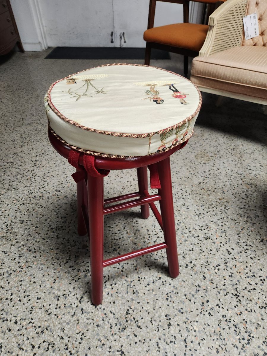 Red Bar Stool