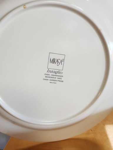 China 12" Chop Plate (Round Platter) Garden Prose by Mikasa