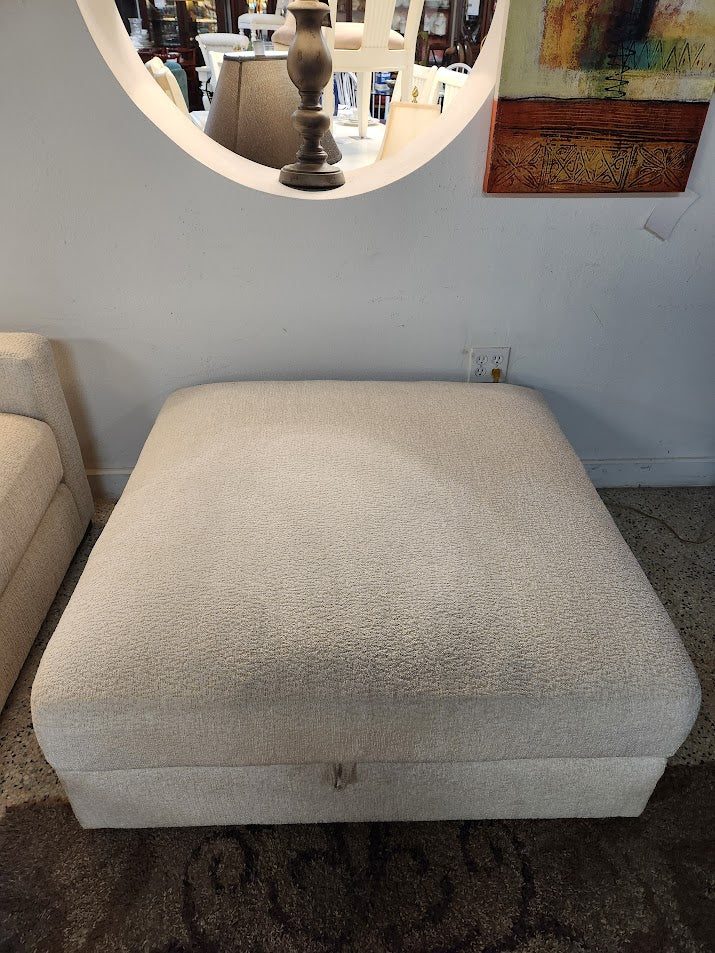 Fabric Storage Ottoman