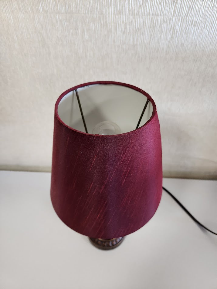 Small Red/Gold Table Lamp