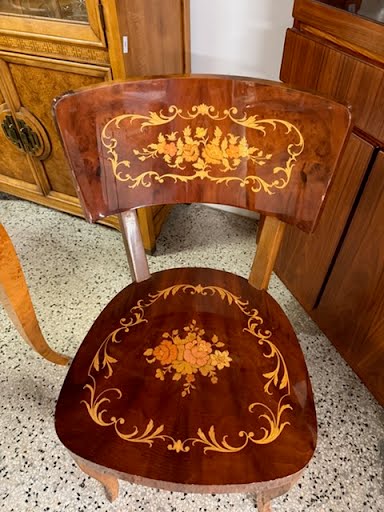 Italian Game Table with 2 Chairs