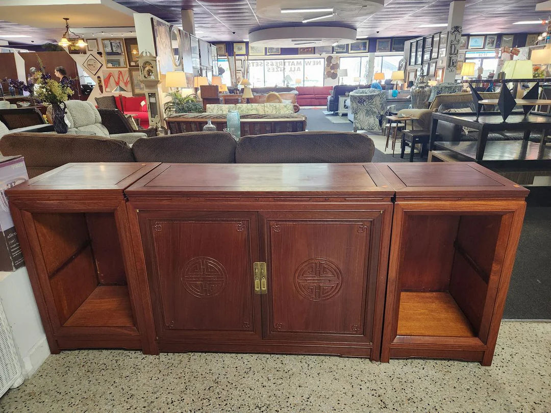 1960's George Zee Rosewood Oriental style stereo Cabinet
