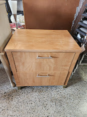 Maple 2 Drawer File Cabinet