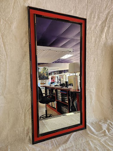 Red/Black  Rectangular Mirror
