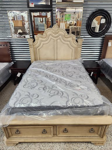French Provincial Queen Storage Bed