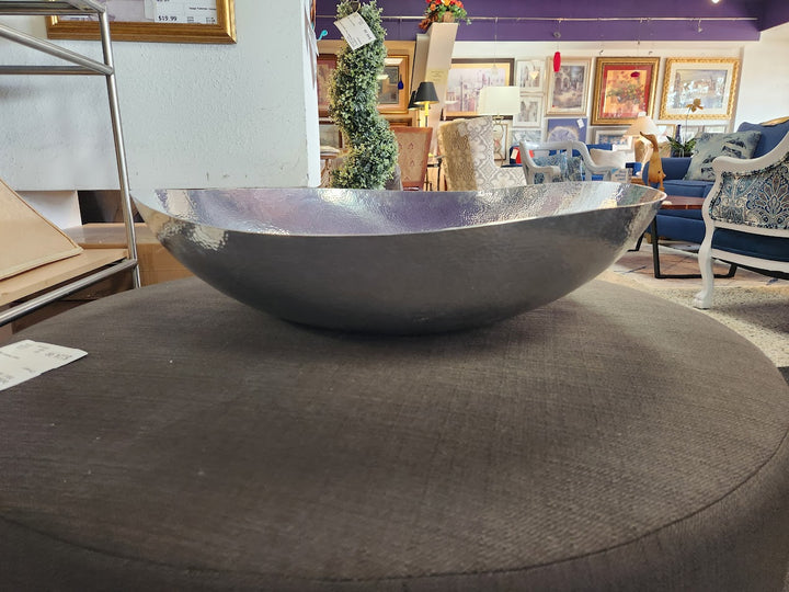 Large Silver Bowl Centerpiece
