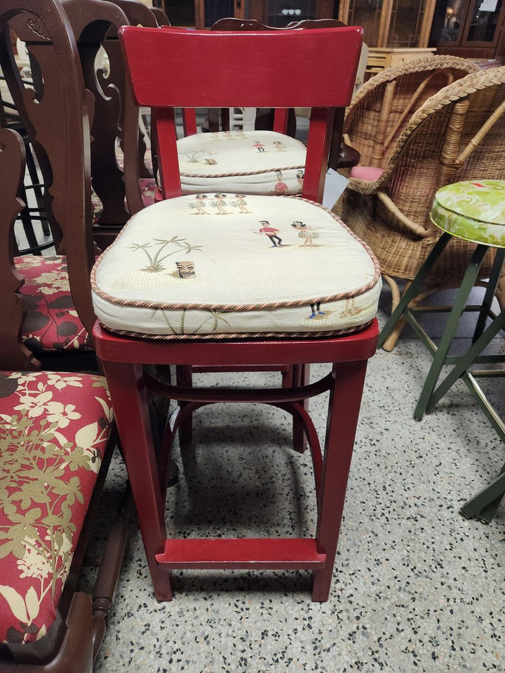 Red Bar Stool