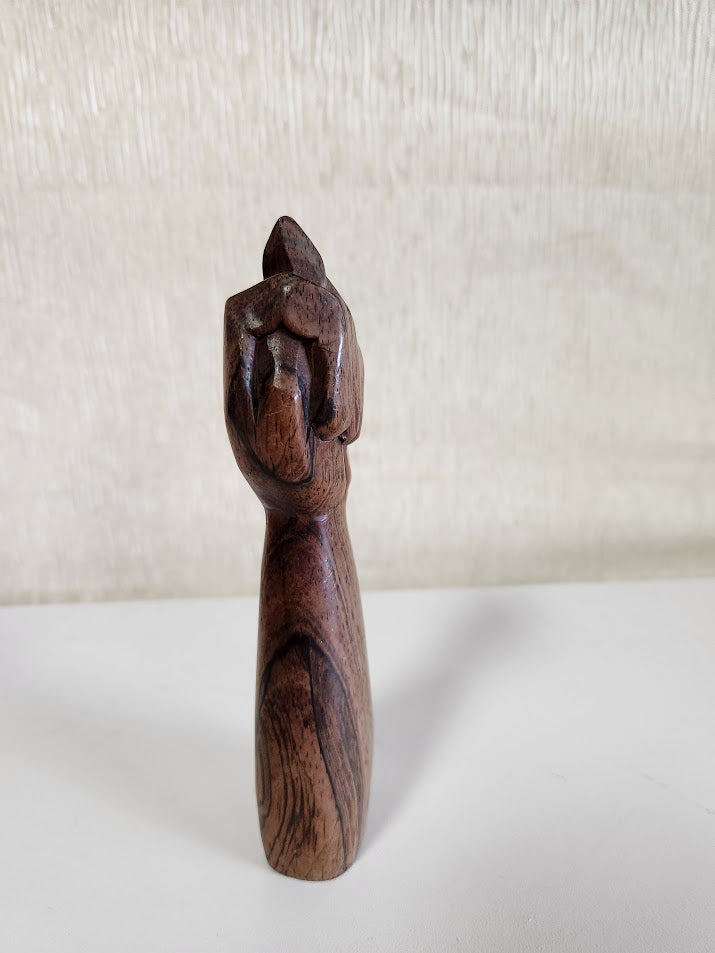Hand Carved Wood Sculpture Home Item