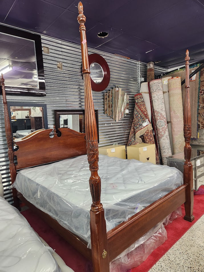 Cherry Wood Queen Bed