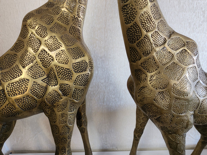 Large Brass Giraffe Statues Home Item