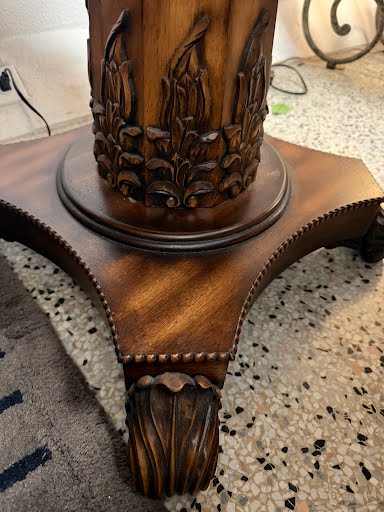 InLaid Carved End Table
