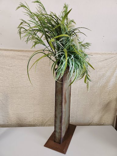 Faux Foliage Greenery in Metal Base