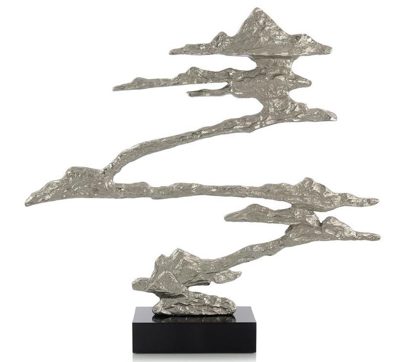 44"H Metal Floating Island Sculpture