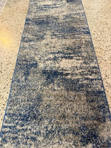 Blue/White Runner Area Rug