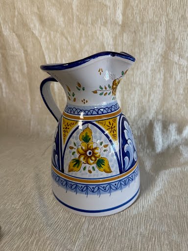 Spanish Ceramic Pottery Pitcher