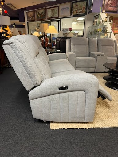 Sofa - Brent Collection Dark Gray Kuka Power Sofa