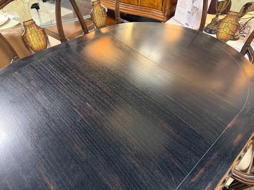 Maitland Smith Dark Wood Dining Set