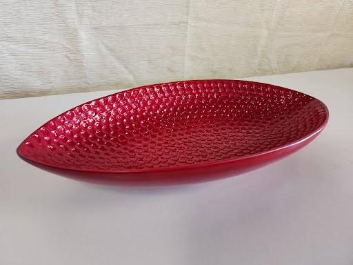 Oblong Decorative Bowl - Red