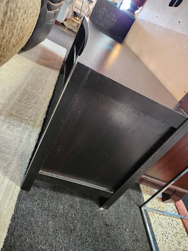 Black Round Edged Console Table