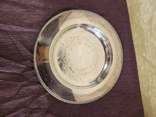 10.25" Round Silver Plate Home Item