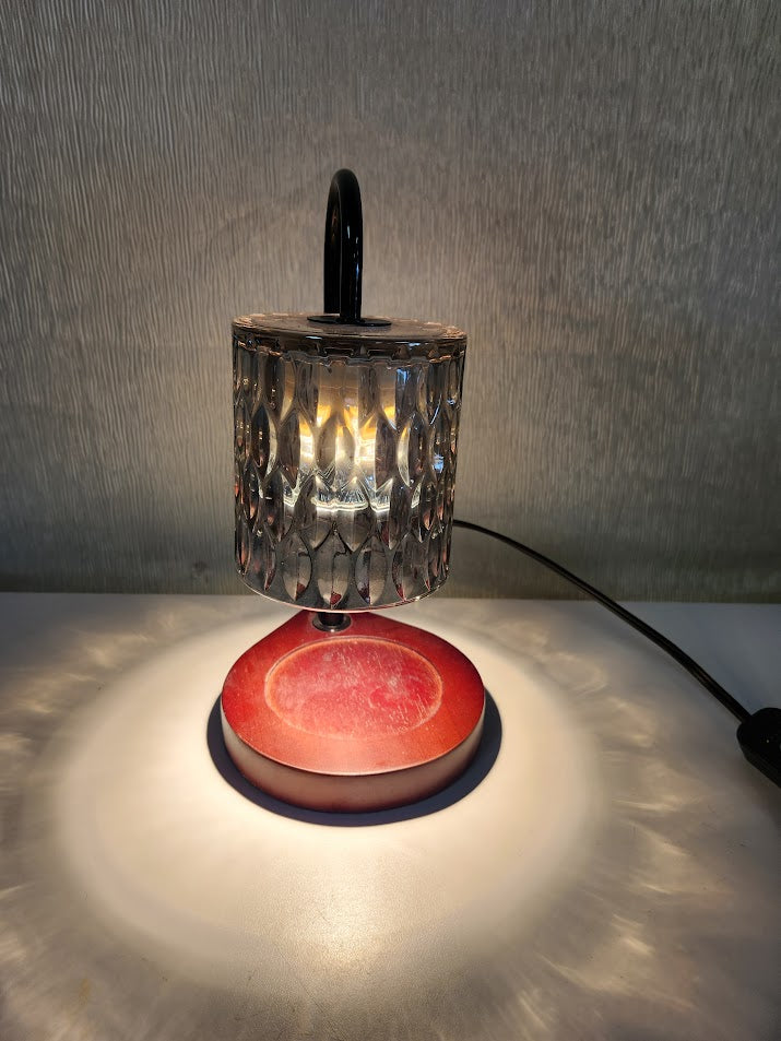 12"H Crystal Glass Candle Warmer
