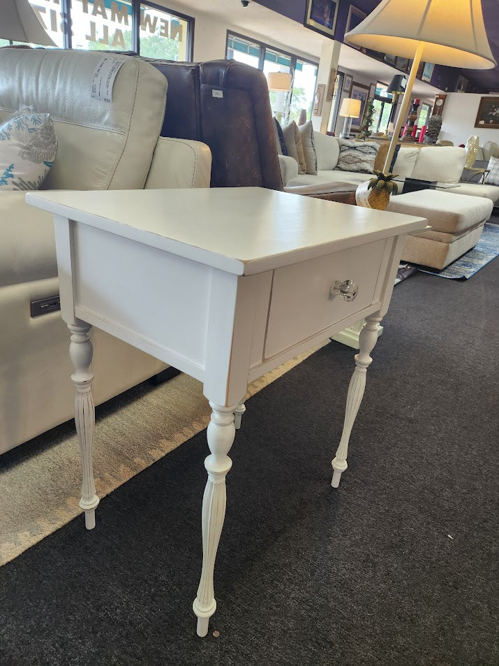 French Country One Drawer End Table