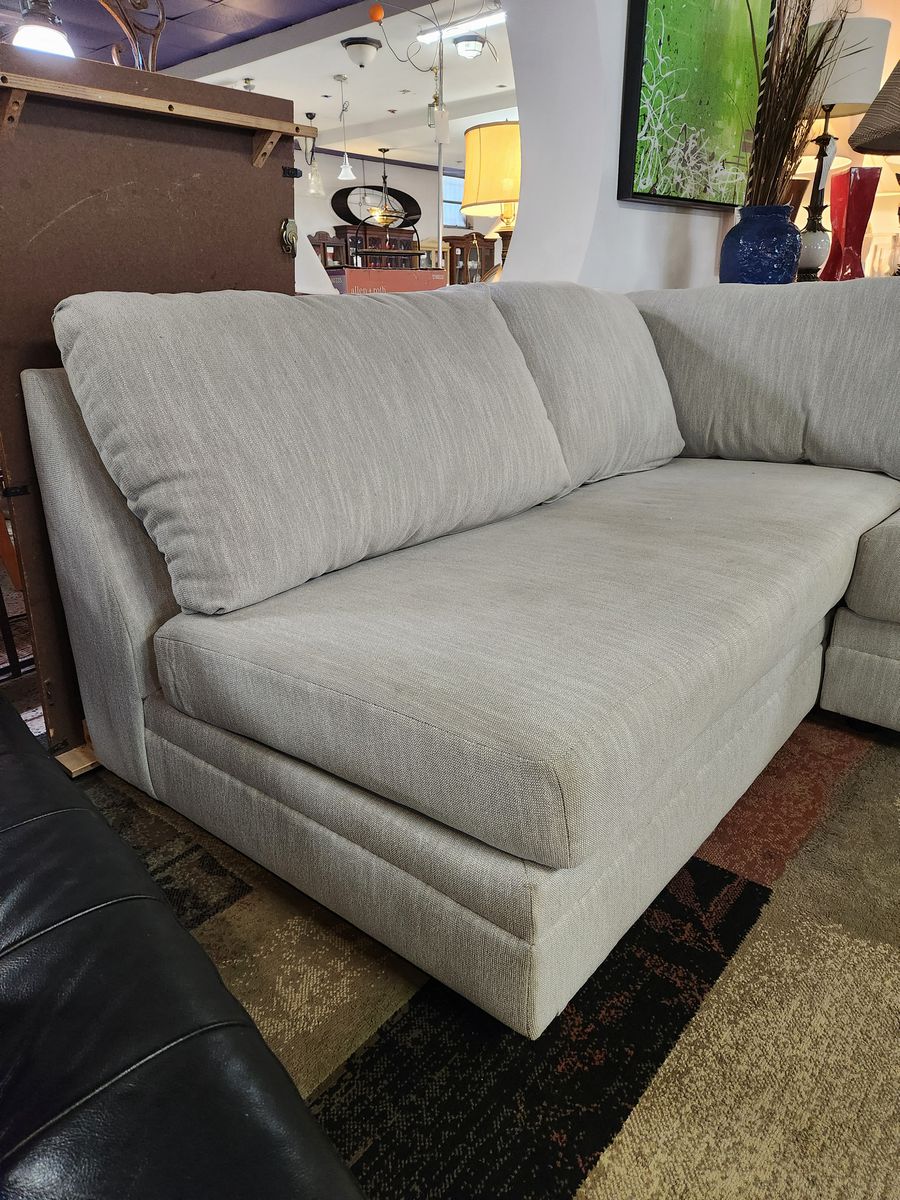 2-Piece Dove Grey Sectional