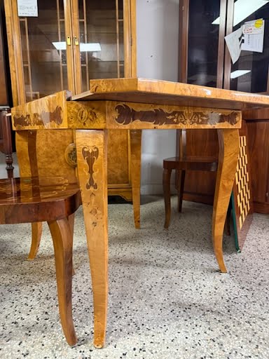 Italian Game Table with 2 Chairs