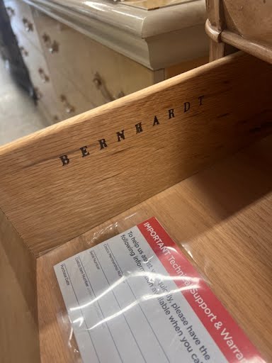 BERNHARDT 74W" Dresser - Blonde Oak
