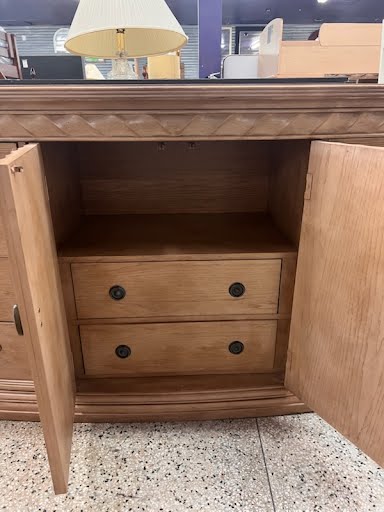 BERNHARDT 74W" Dresser - Blonde Oak