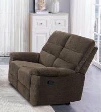 59W" Double Manual Recliner Love Seat - Mocha