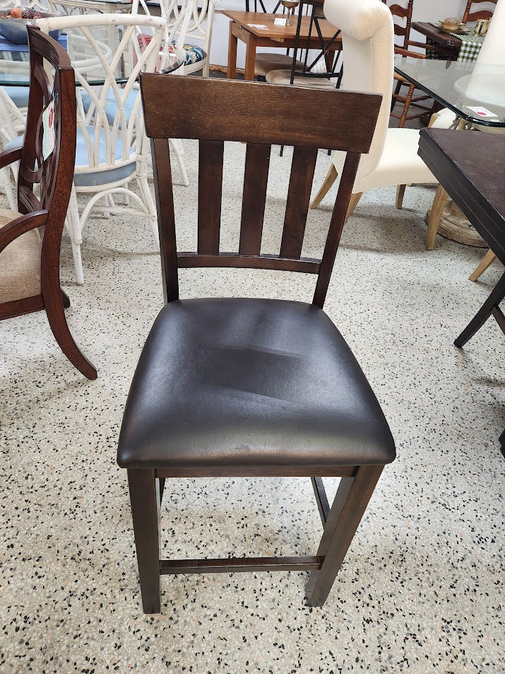 Dark Wood Counter Dining Set