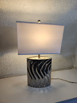 28"H Chrome Table Lamp