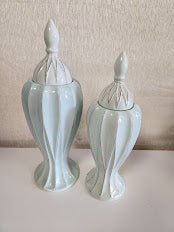 Sea Green Decorative Jars