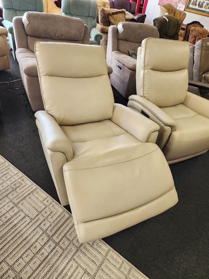 Cream Power Recliner Chair