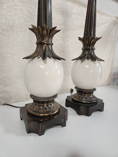 'Ostrich Egg" Table Lamps