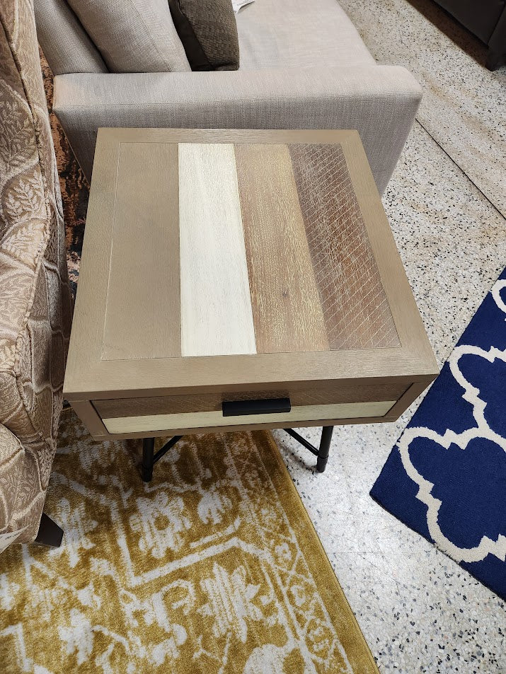 Light Wood Rooms to Go End Table