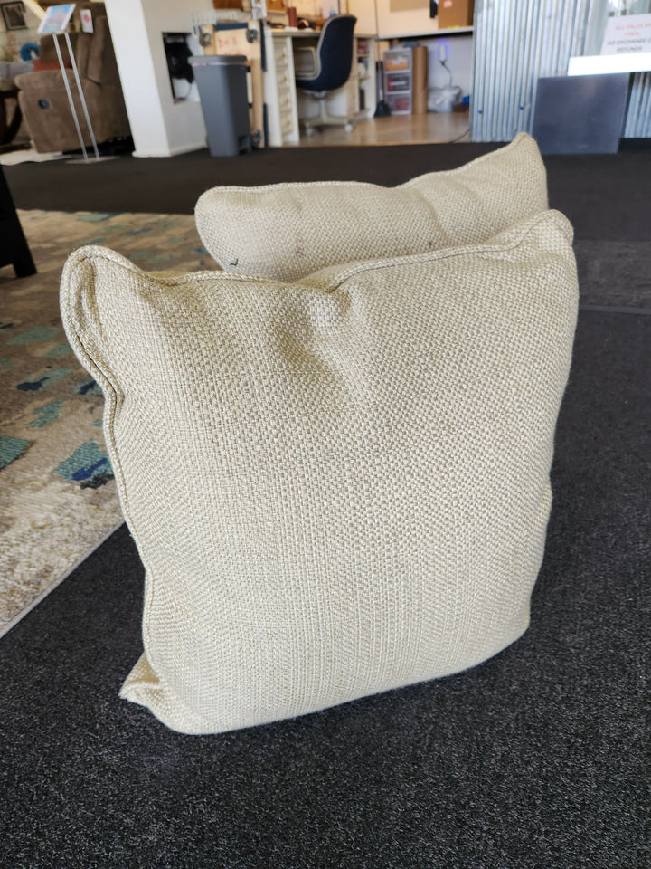 Beige Throw Pillow