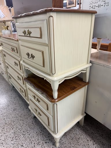 5PC SET | Two Tone French Provincial Bed Set